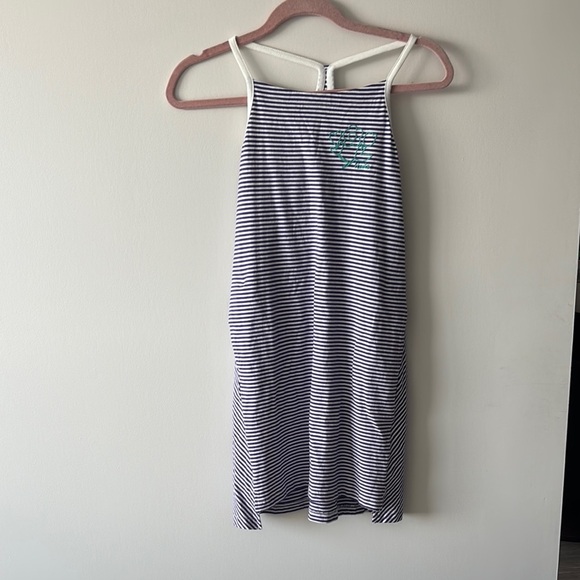 Roots Kids Casual Striped Dress - Purple and White - Picture 2 of 3